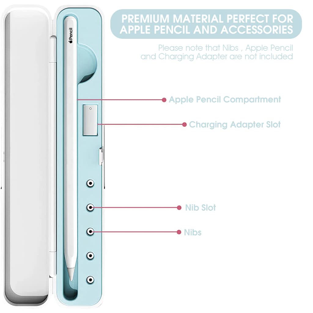 ZORBES Protective Pencil Case for Apple Pencil 1st and 2nd Generation, S Pen Case Storage Carrying Case for Stylus Pen Magnetic Pen iPad Pen (Without Pen and Tip) ZORBES Protective Pencil Case for Apple Pencil 1st and 2nd Generation, S Pen Case Storage Carrying Case for Stylus Pen Magnetic Pen iPad Pen (Without Pen and Tip)